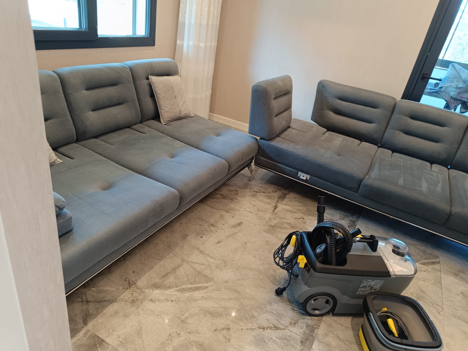 Denizli Ay halı Yıkama, Mobilya takımı yıkama,L koltuk yıkama,Buharlı koltuk yıkama, Buharlı Ofis koltuğu yıkama